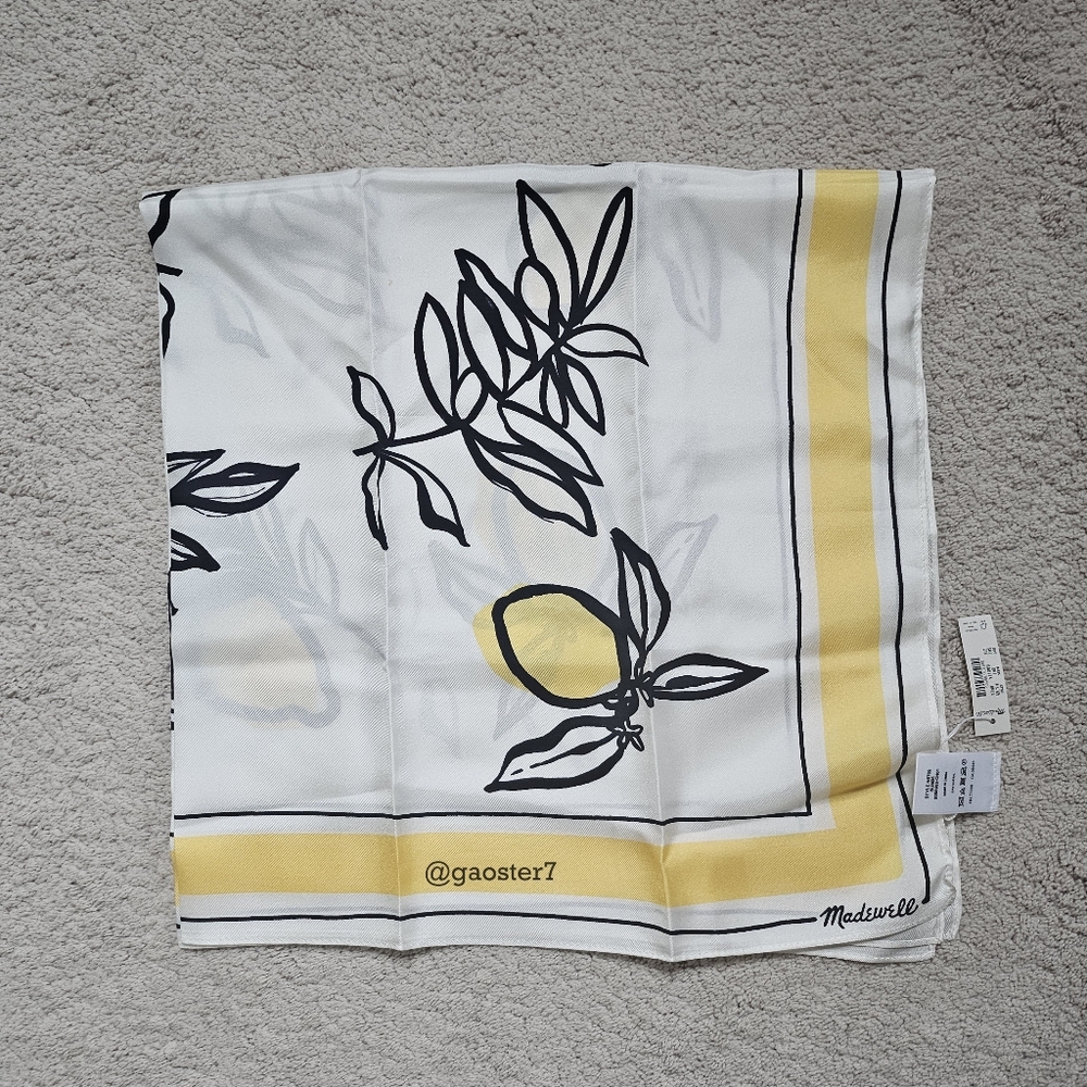 Madewell Medium Silk Bandana - Picture 4 of 7